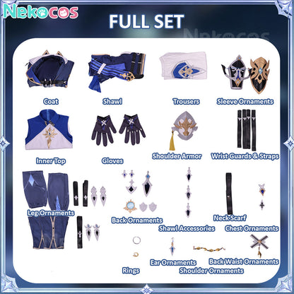 【Nekocos】Game Genshin Impact Cosplay Lohen Cosplay Costume Premium Edition | Custom-Tailor