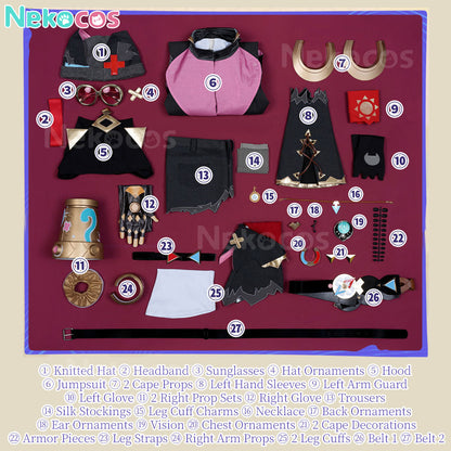 【Nekocos】Game Genshin Impact Cosplay Jahoda Cosplay Costume Premium Edition | Custom-Tailor