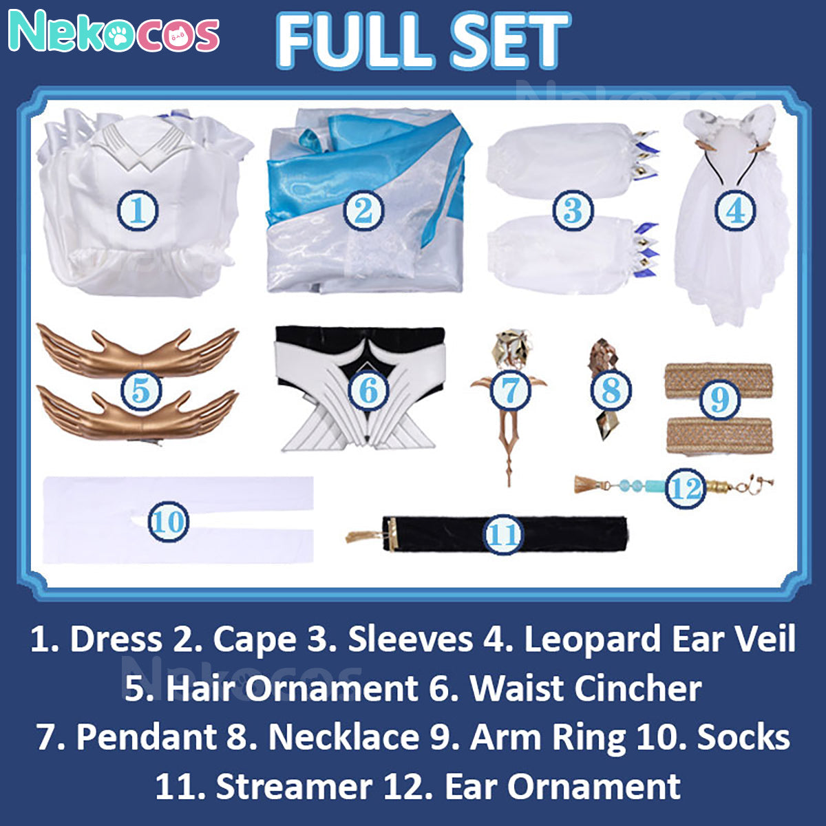 【Nekocos】Game Arknights Cosplay Pramanix the Prerita Ambience Synesthesia Cosplay Costume | Custom-Tailor