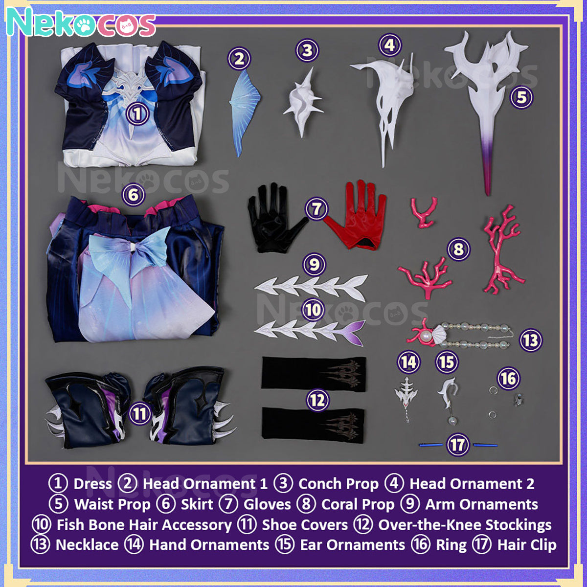 【Nekocos】Game Honkai: Star Rail Cosplay Helektra Hysilens Cosplay Costume | In Stock