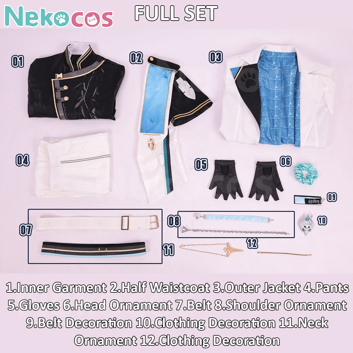Wuthering Waves Lelouch Lamperouge Cosplay Costume - Custom TailoredCostume,Game,Wuthering Waves