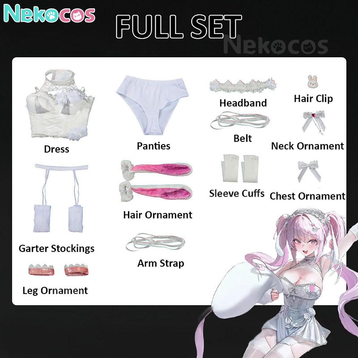 【Nekocos】Game Cosplay Alice Märchen Dream Cosplay Costume | Custom-Tailor