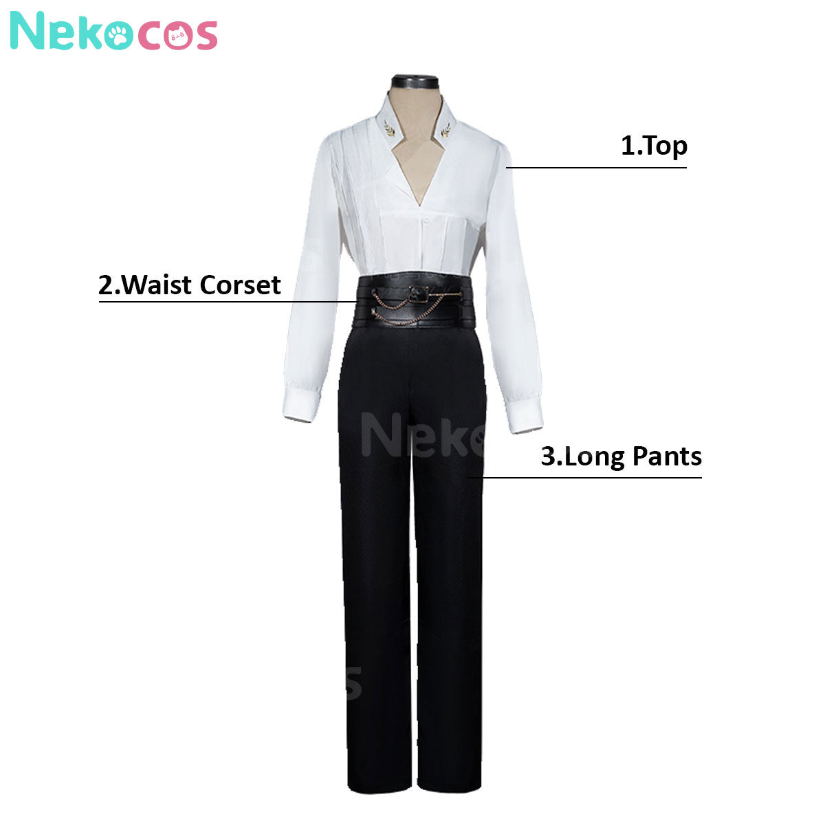 【Nekocos】Game Love and Deepspace Cosplay Rafayel Whitesand Phantom Cosplay Costume | In Stock
