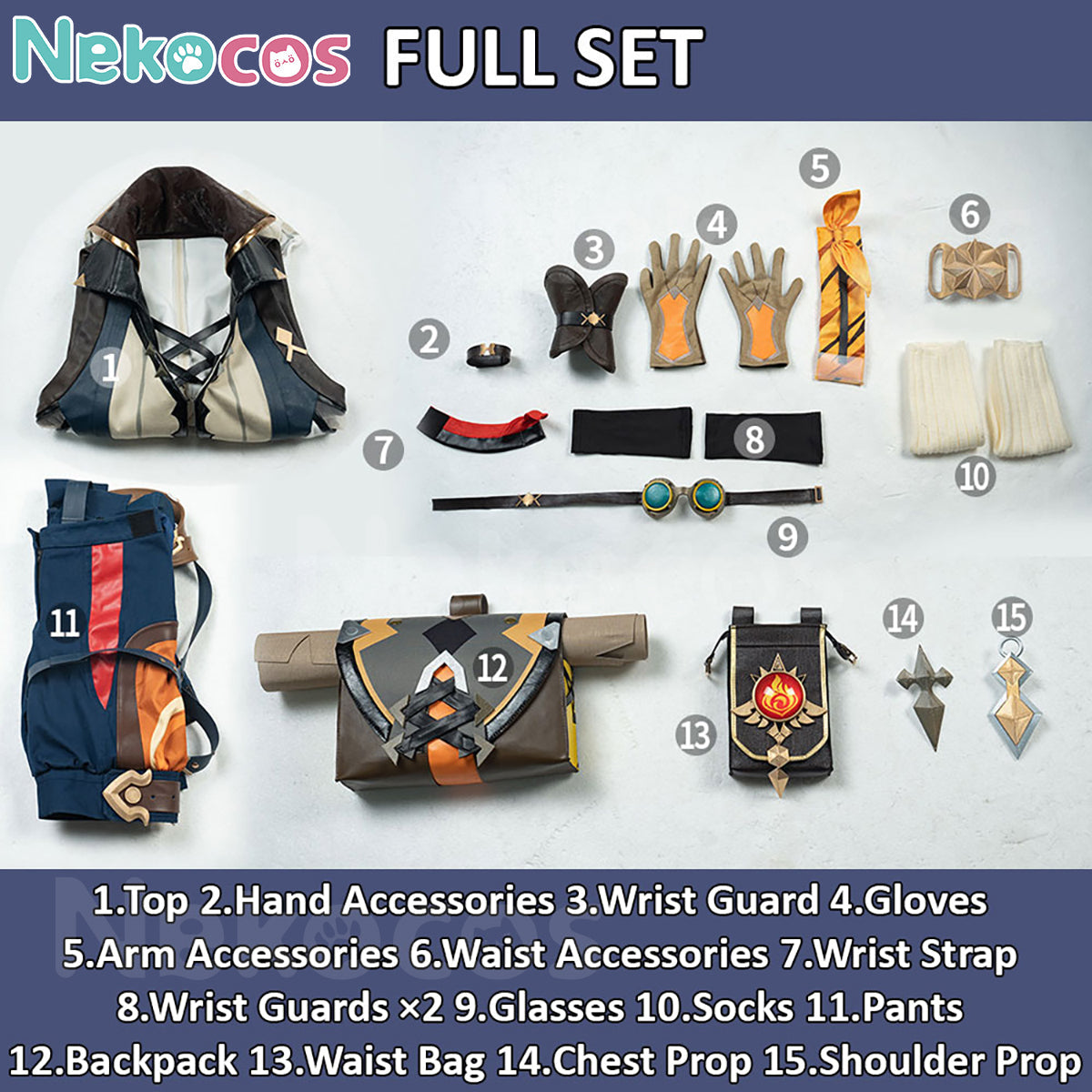 Genshin Impact Bennett Cosplay Costume - Custom TailoredCostume,Game,Genshin Impact