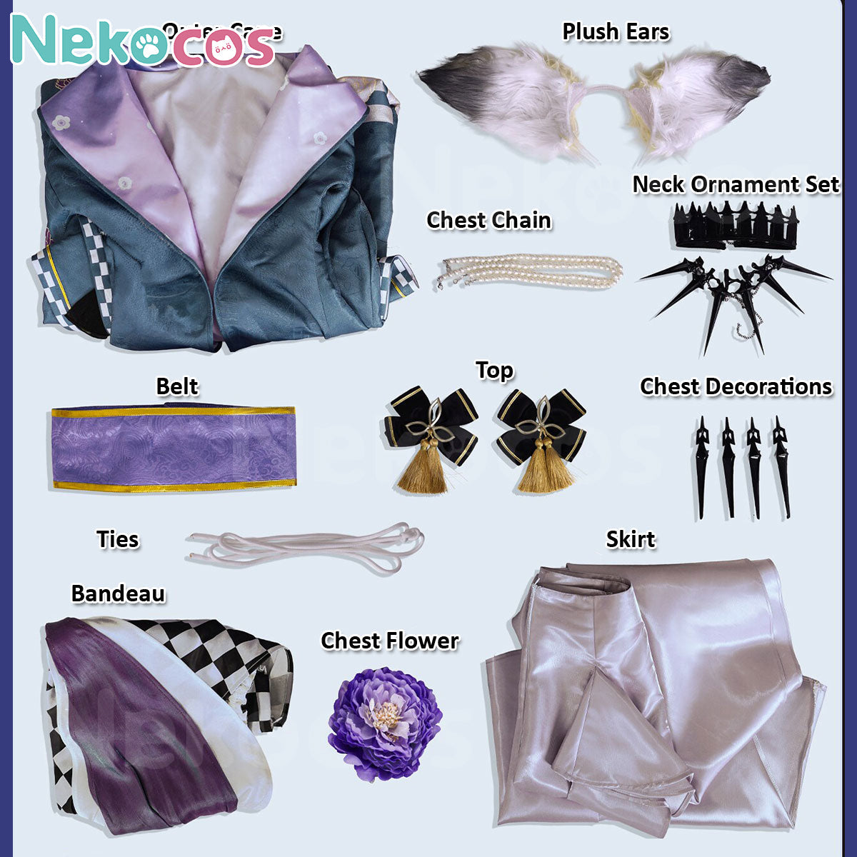 Arknights Vulpisfoglia Cosplay Costume | Custom-Tailored from NekocosArknights,Costume,Game