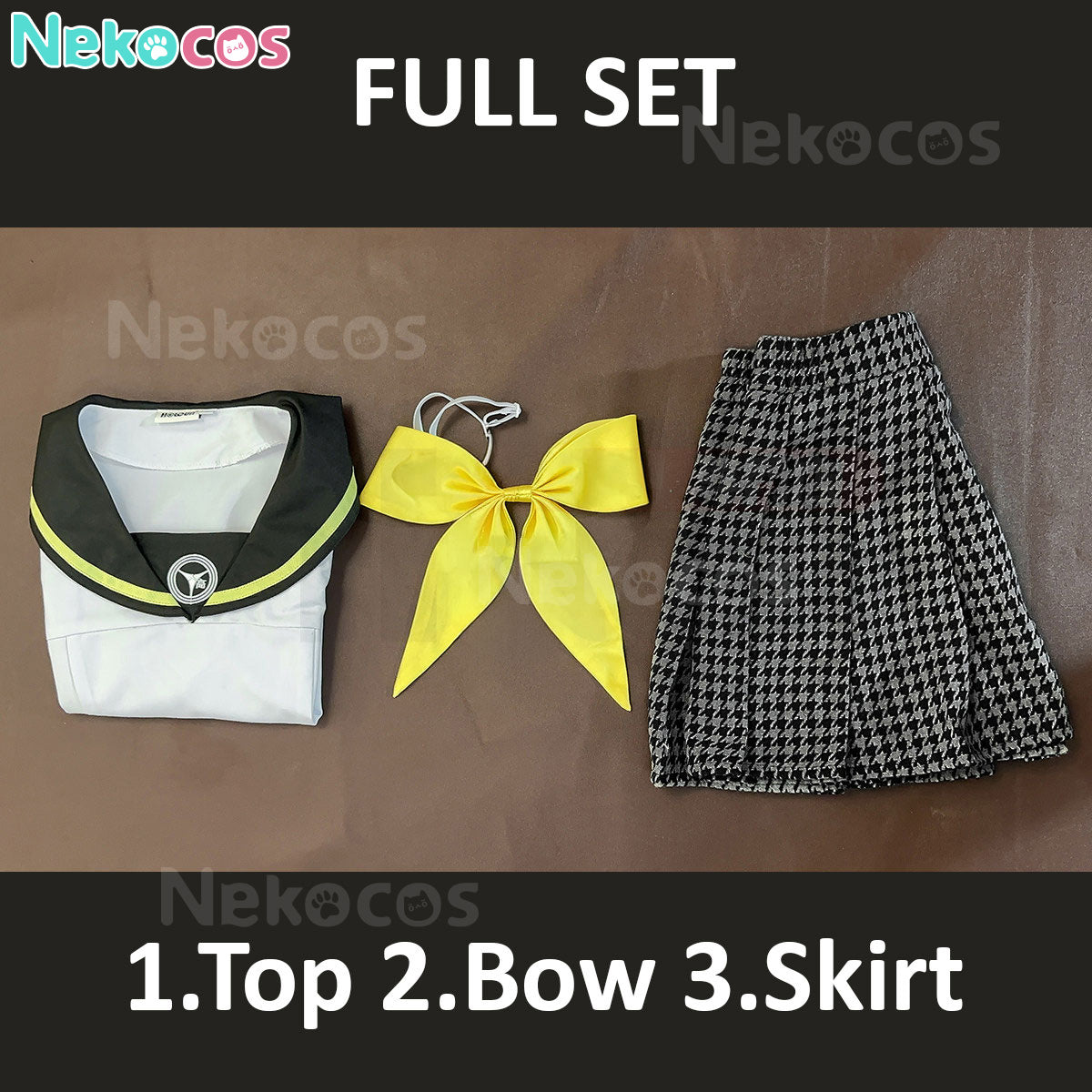 【Nekocos】Game Cosplay Kujikawa Rise School Uniform Cosplay Costume | In Stock