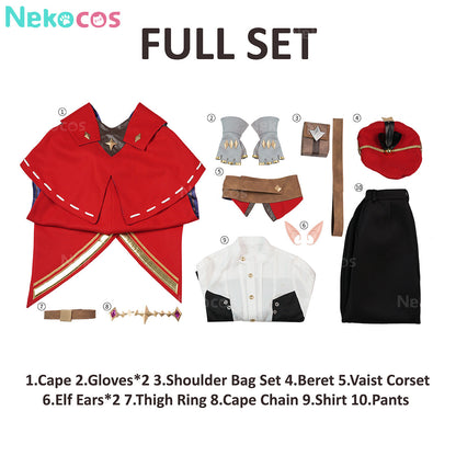 【Nekocos】Game Roco Kingdom Cosplay Enzo Cosplay Costume Premium Edition | Custom-Tailor