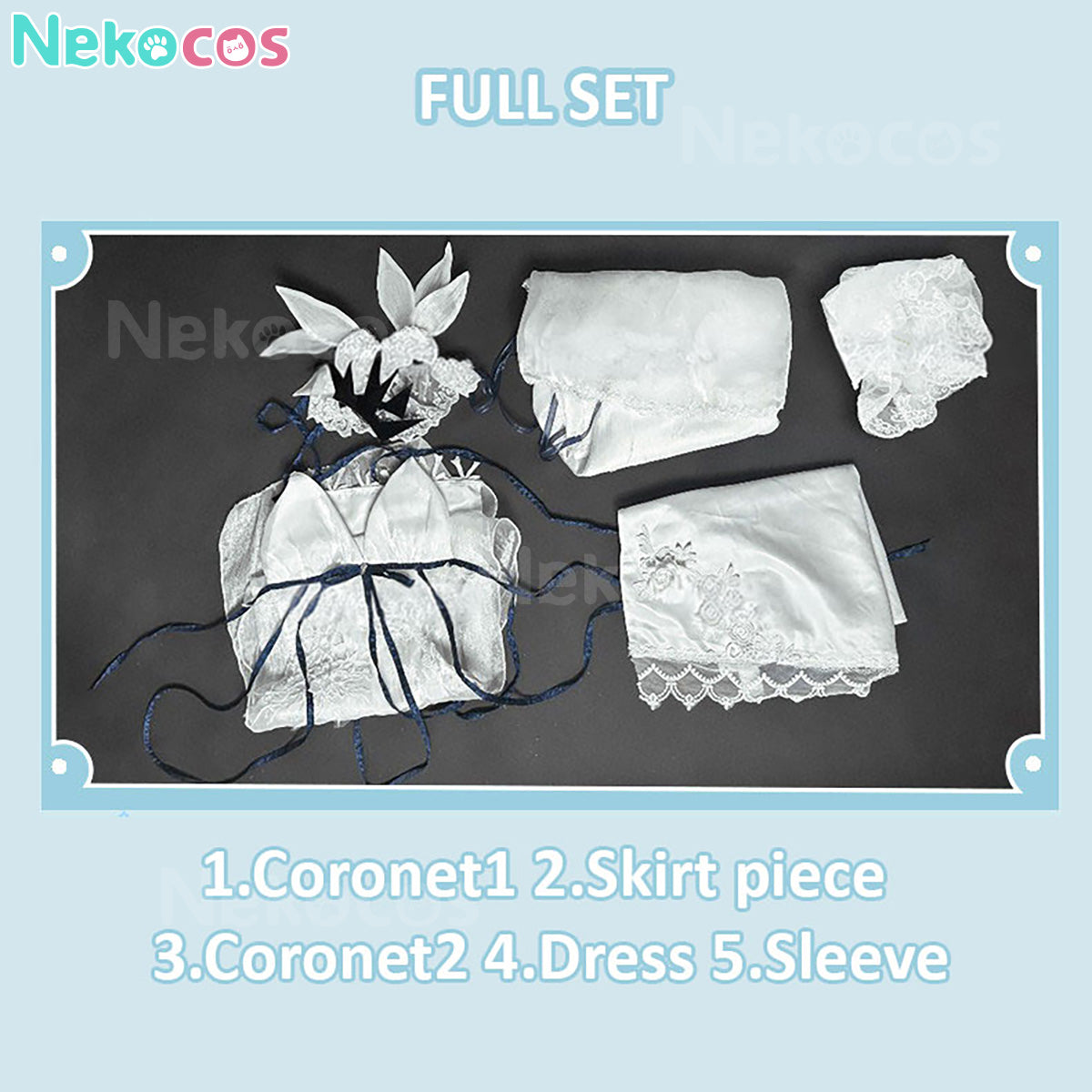 【Nekocos】Game Azur Lane Cosplay Shinano Moonlit Chrome Cosplay Costume | In Stock