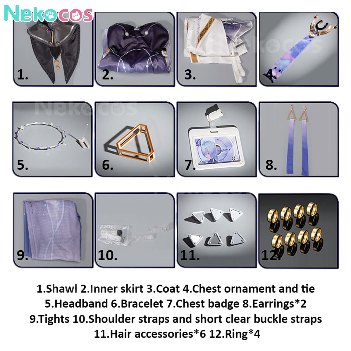 【Nekocos】Game Wuthering Waves Cosplay Mornye Cosplay Costume | In Stock
