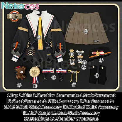 Zenless Zone Zero Cosplay Costume - Belle Brilliance Tailored FitCostume,Game,Zenless Zone Zero