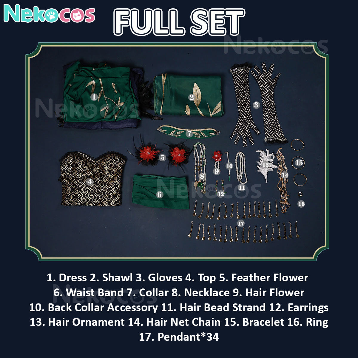 【Nekocos】Game Identity V Cosplay Geisha Resilience of Bamboo Cosplay Costume | In Stock