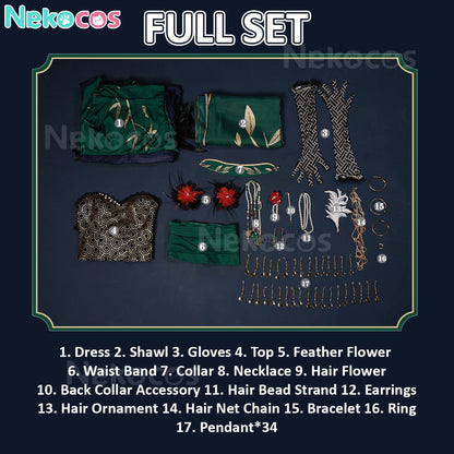 【Nekocos】Game Identity V Cosplay Geisha Resilience of Bamboo Cosplay Costume | In Stock