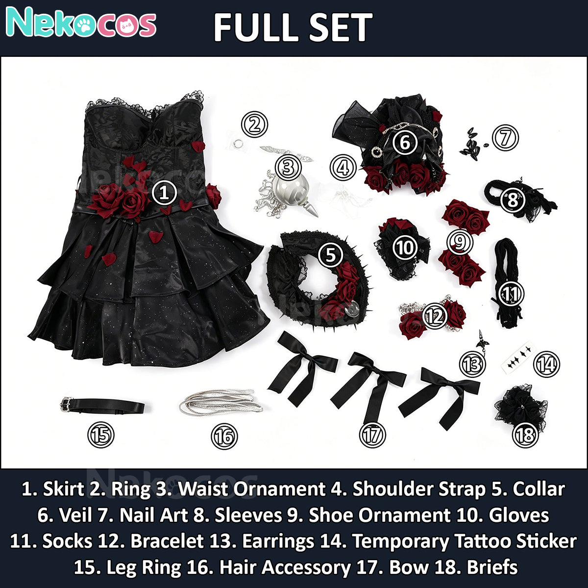 【Nekocos】Game Identity V Cosplay Halloween Candy Night Dancer Cosplay Costume | In Stock