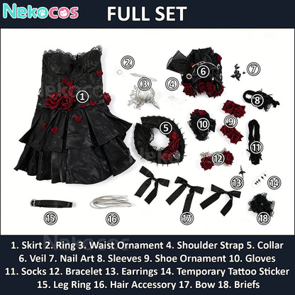 【Nekocos】Game Identity V Cosplay Halloween Candy Night Dancer Cosplay Costume | In Stock