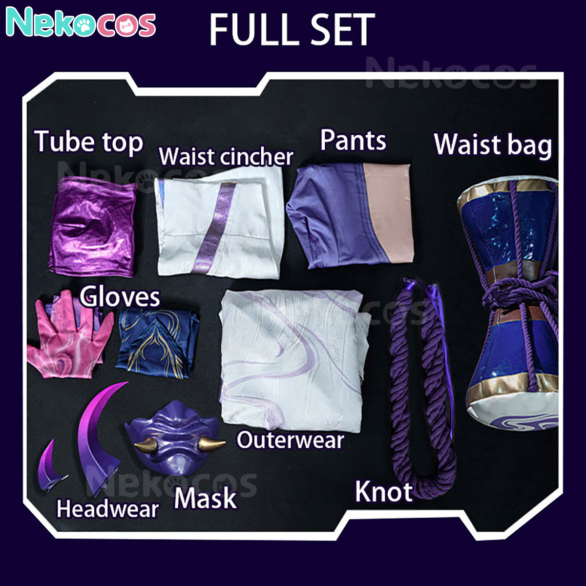 【Nekocos】Game League of Legends Cosplay Spirit Blossom Akali Cosplay Costume | In Stock