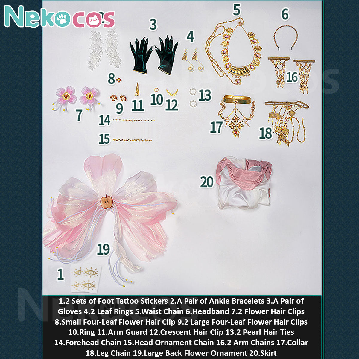 【Nekocos】Game Reverse:1999 Cosplay Anjo Nala Forbidden Fruit Cosplay Costume Premium Edition | In Stock