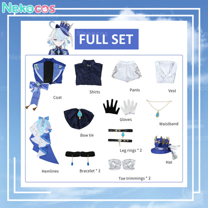 【Nekocos】Game Genshin Impact Cosplay Furina de Fontaine Cosplay Costume Premium Edition | In Stock