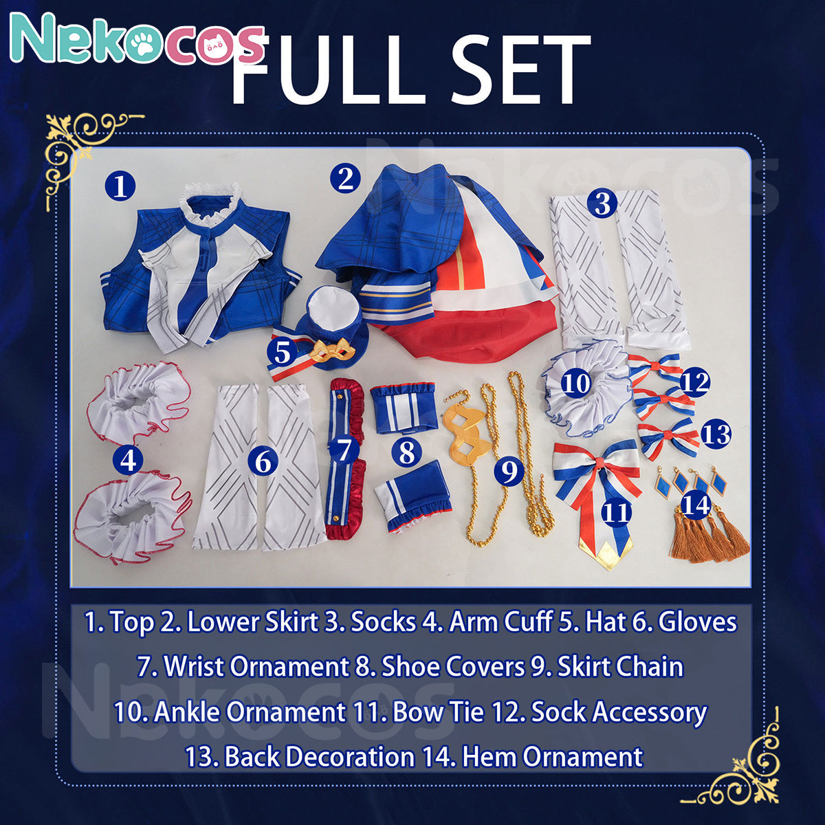 【Nekocos】Game Cosplay Falulu&Fuwari Midorikaze Cosplay Costume | In Stock