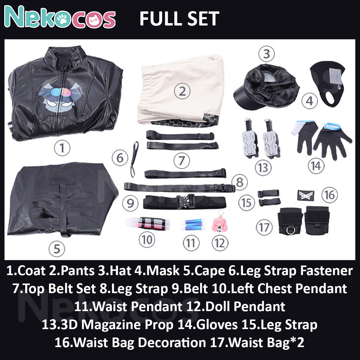 Delta Force Arknights Cosplay Costume - Nekocos In StockCostume,Delta Force,Game