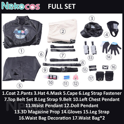 Delta Force Arknights Cosplay Costume - Nekocos In StockCostume,Delta Force,Game