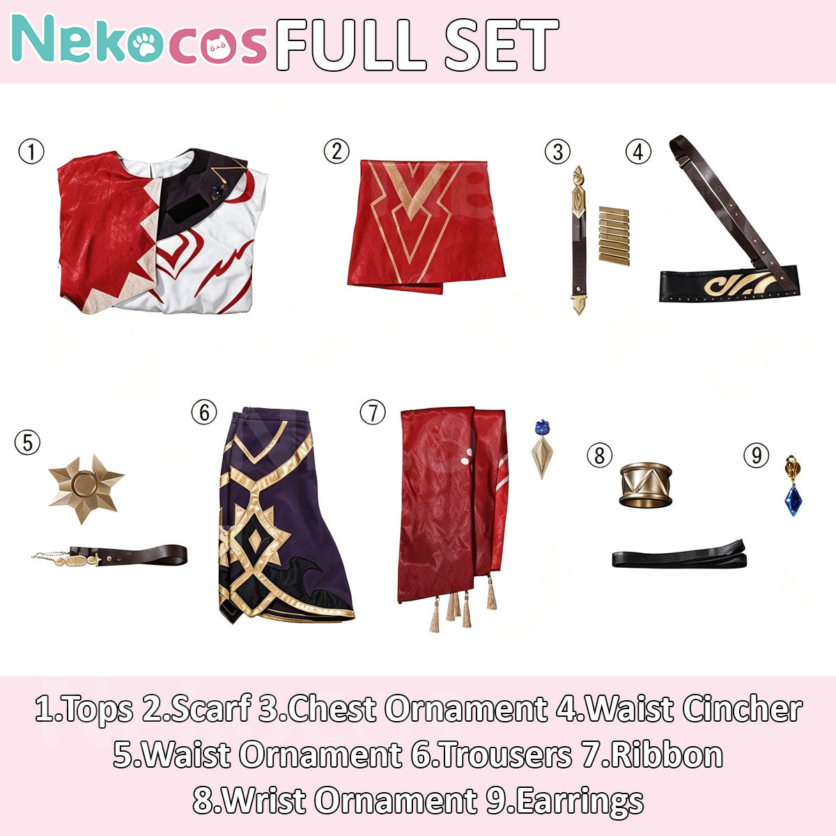 Nekocos FULL SET of Game Honkai: Star Rail Kitty Series Cosplay Mydeimos Costume including various accessories | In Stock