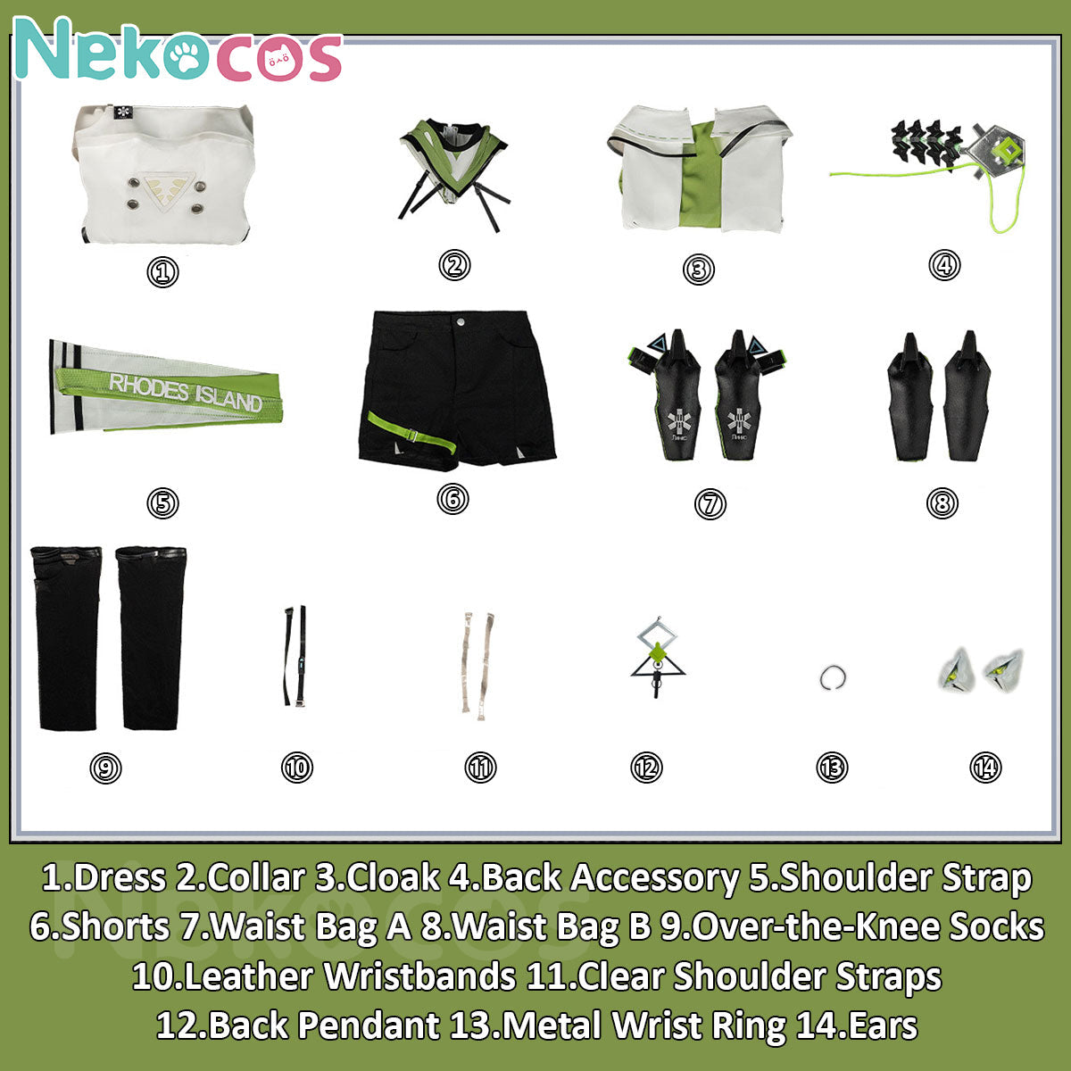 Arknights Kal'tsit Esperanta Cosplay Costume - Custom TailoredArknights,Costume,Game