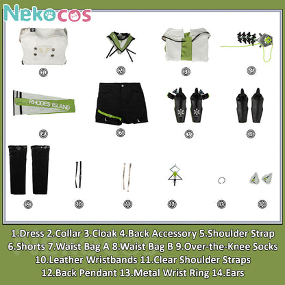 Arknights Kal'tsit Esperanta Cosplay Costume - Custom TailoredArknights,Costume,Game