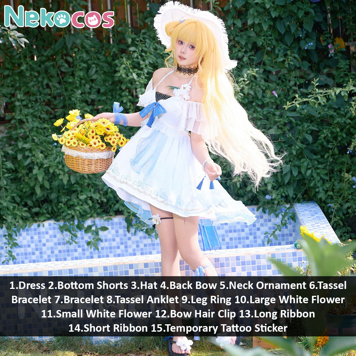 Wuthering Waves Phoebe Cosplay Swimsuit Costume | Custom TailoredCostume,Game,Wuthering Waves