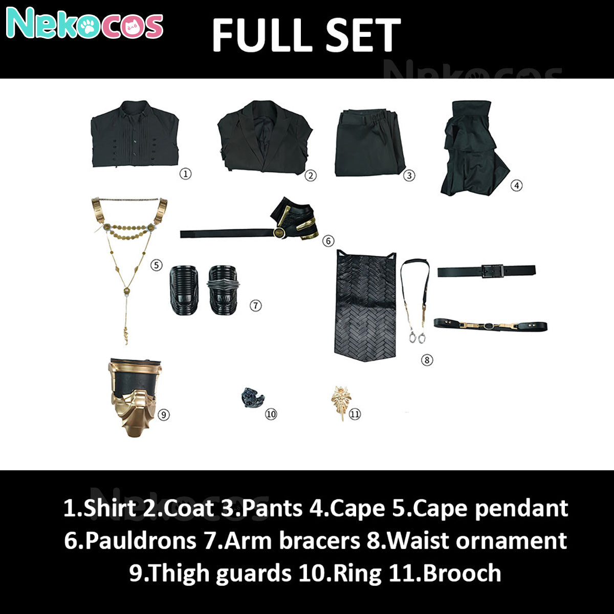 【Nekocos】Game Cosplay Noctis The True King Cosplay Costume Premium Edition | Custom-Tailor