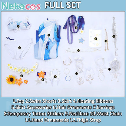【Nekocos】Game Honkai: Star Rail Cosplay Robin Summeretto Cosplay Costume | Custom-Tailor Full Set Costume Components