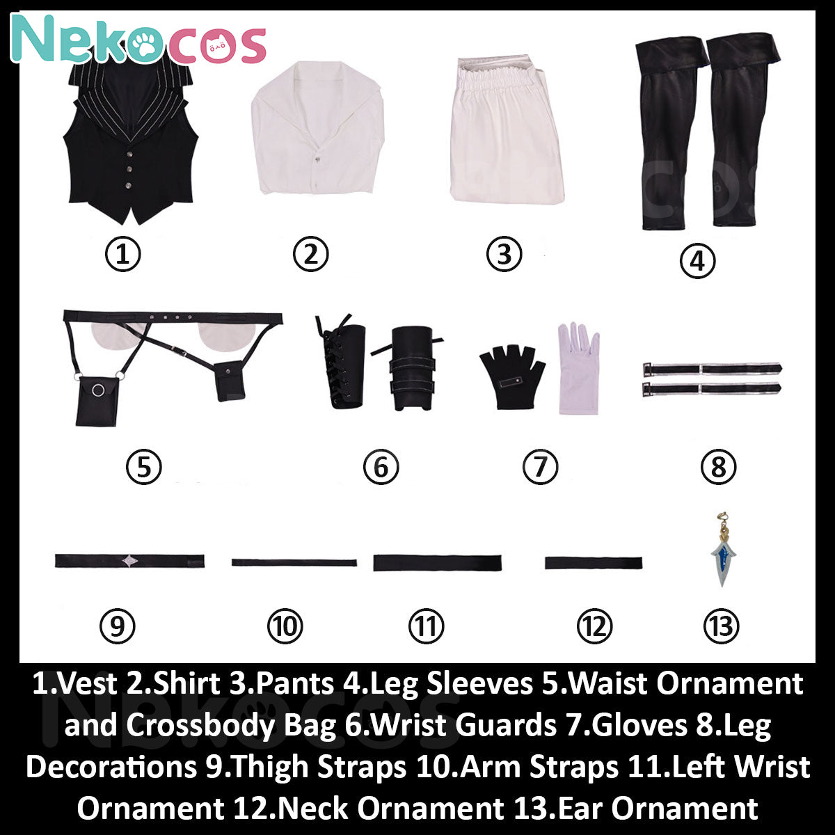 Genshin Impact Lohen Cosplay Costume | Custom-Tailored DesignCostume,Game,Genshin Impact