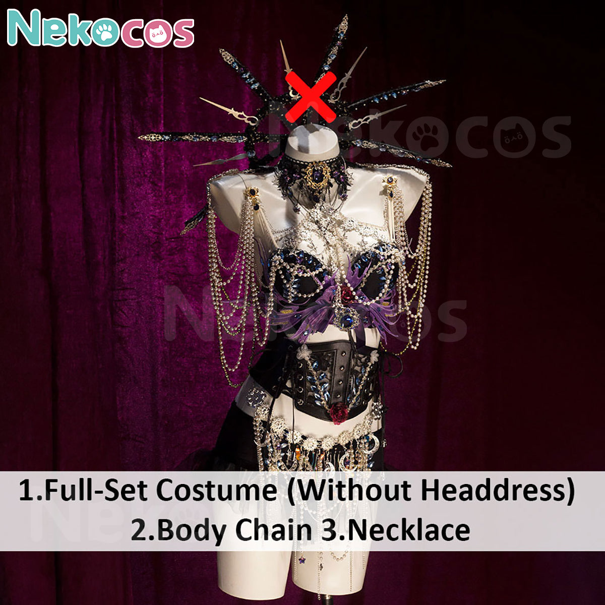 Netherworld Banshee Cosplay Costume | Dark Fantasy OutfitCostume,Halloween Costume