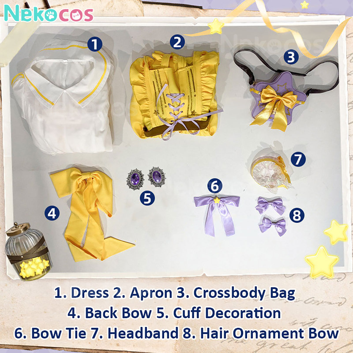 【Nekocos】Game Identity V Cosplay Toy Merchant Whispered Light Cosplay Costume | In Stock
