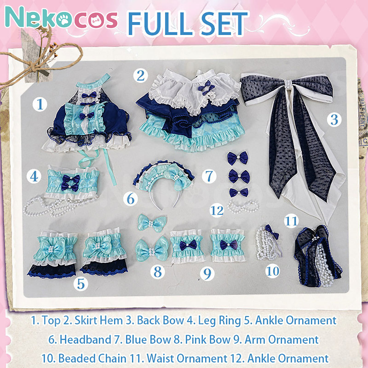 【Nekocos】Game Cosplay Sophy Hojo&Mirei Minami Cosplay Costume | In Stock