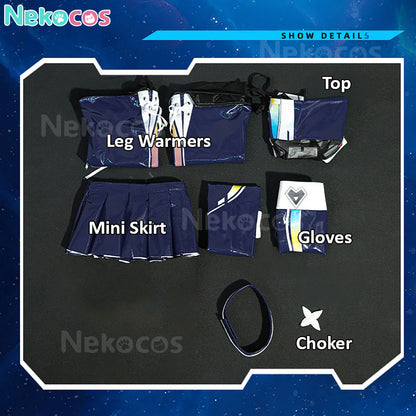 【Nekocos】Game Azur Lane Cosplay Shinano Moonlit Chrome Cosplay Costume | In Stock