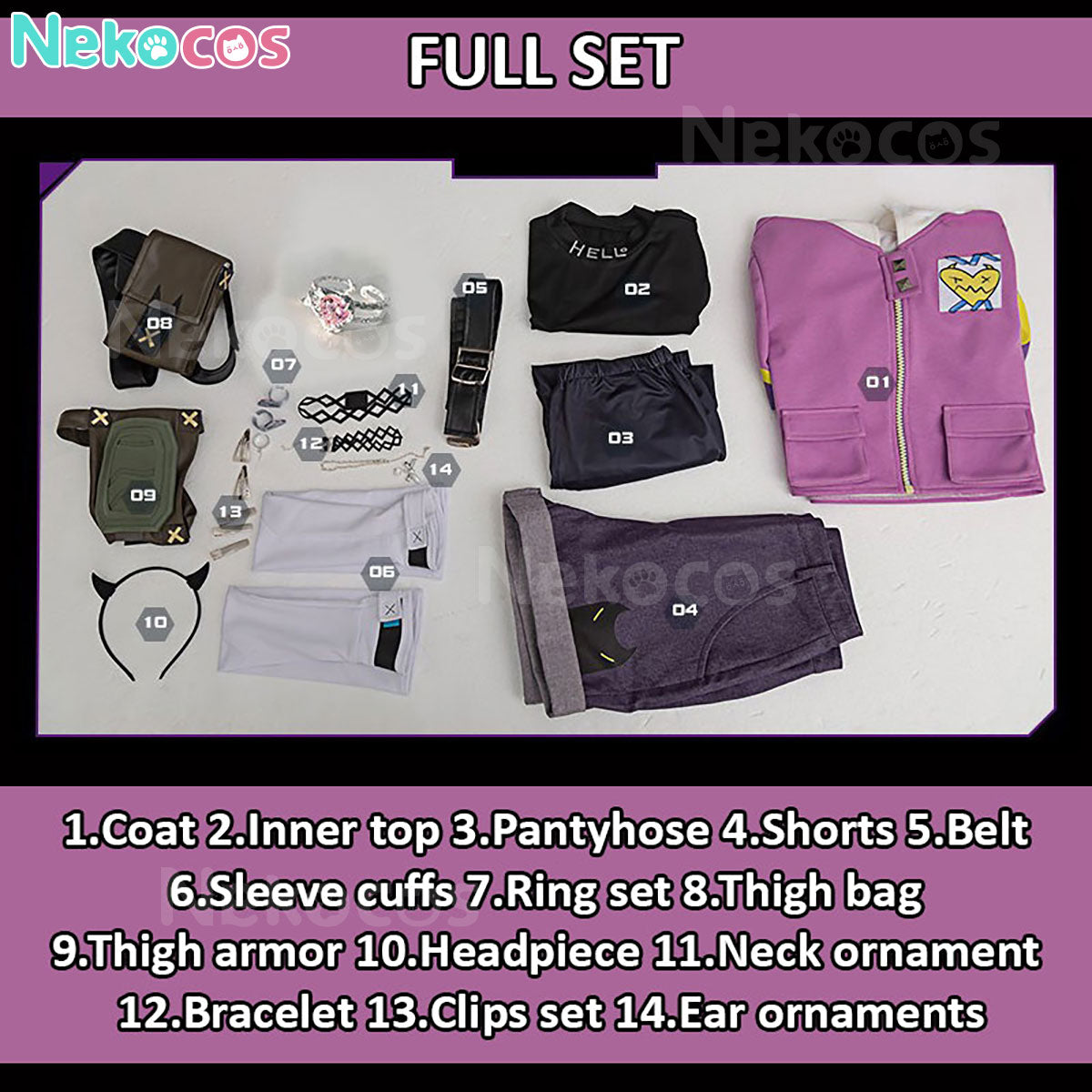 【Nekocos】Game Valorant Cosplay Clov Cosplay Costume | In Stock