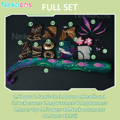 【Nekocos】Game League of Legends Cosplay Neeko The Curious Chameleon Cosplay Costume | Custom-Tailor