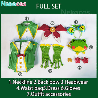 【Nekocos】Game League of Legends Cosplay Rain Shepherd Gwen Cosplay Costume | In Stock