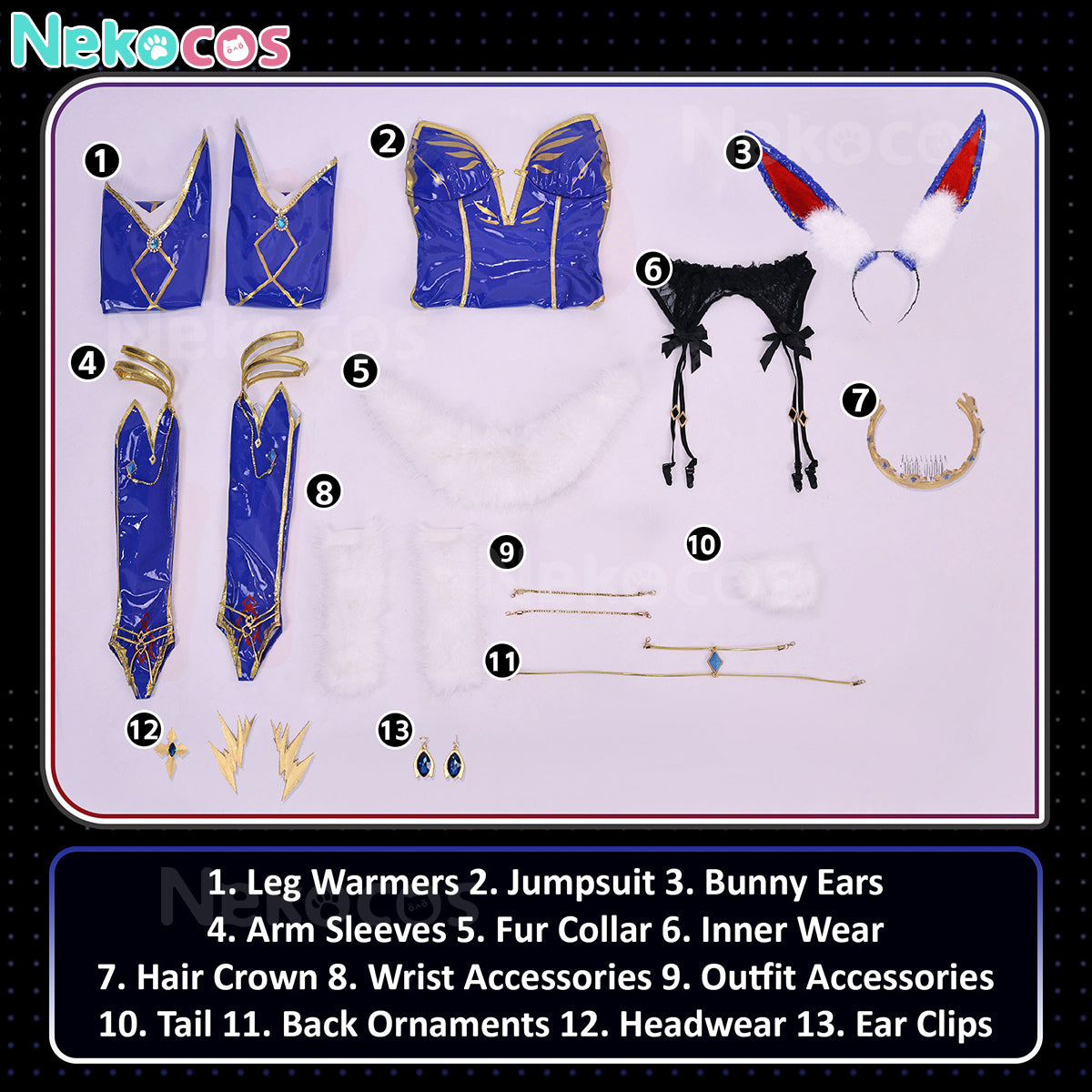 【Nekocos】Game Fate Grand Order Cosplay Artoria Pendragon (Lancer) Cosplay Costume | In Stock