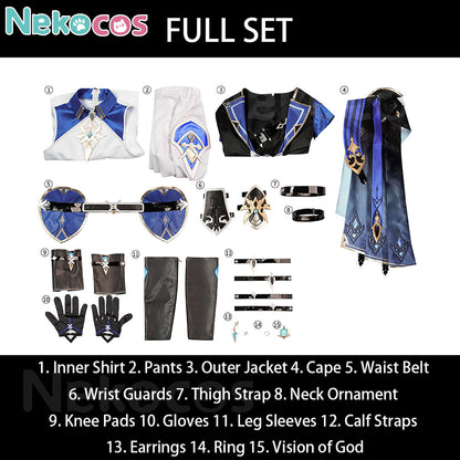 【Nekocos】Game Genshin Impact Cosplay Lohen Cosplay Costume Premium Edition | Custom-Tailor