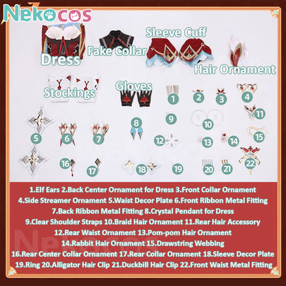 【Nekocos】Game Genshin Impact Cosplay Alice Hexenzirkel Cosplay Costume Premium Edition | Custom-Tailor