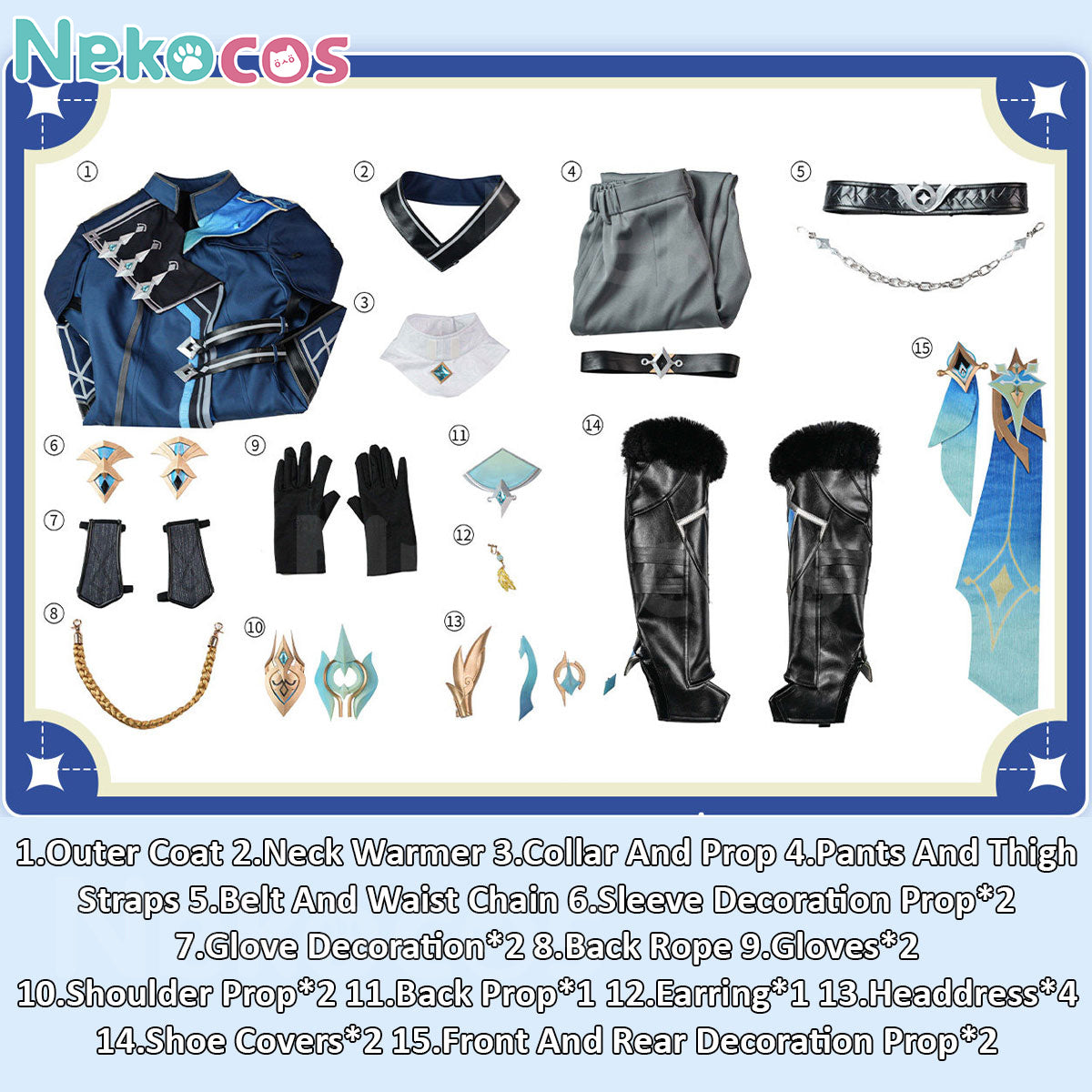 Genshin Impact Aether Cosplay Costume - Premium EditionCostume,Game,Genshin Impact