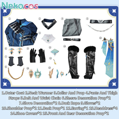 Genshin Impact Aether Cosplay Costume - Premium EditionCostume,Game,Genshin Impact