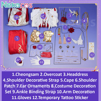 Honkai Star Rail Himeko Nova Cosplay Costume - Premium EditionCostume,Game,Honkai: Star Rail