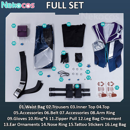 【Nekocos】Game Valorant Cosplay Fade Cosplay Costume | In Stock