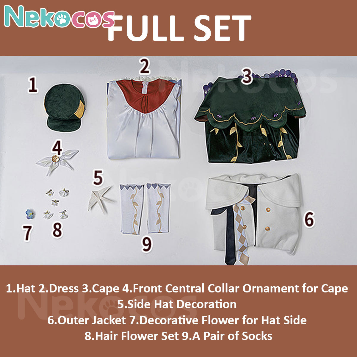【Nekocos】Game Reverse:1999 Cosplay Flutterpage Cosplay Costume Premium Edition | In Stock