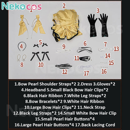 【Nekocos】Game Reverse:1999 Cosplay Sonetto In Praise of Poetry Cosplay Costume Premium Edition | In Stock