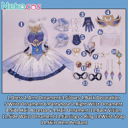 Genshin Impact Odette Spessiva Cosplay Costume - Custom TailoredCostume,Game,Genshin Impact