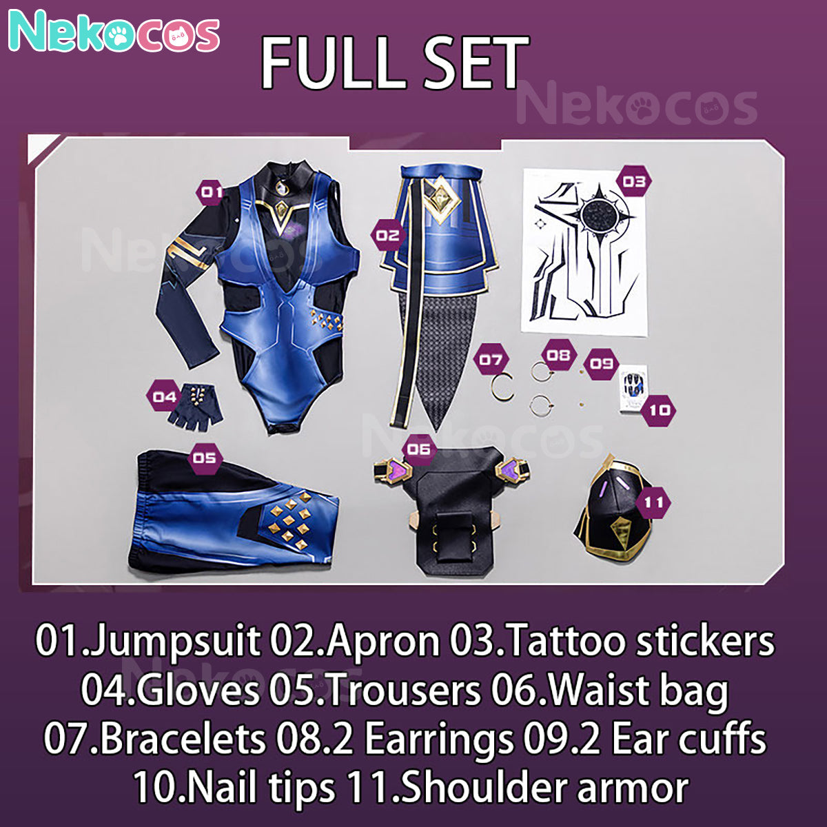 【Nekocos】Game Valorant Cosplay Reyna Cosplay Costume | In Stock