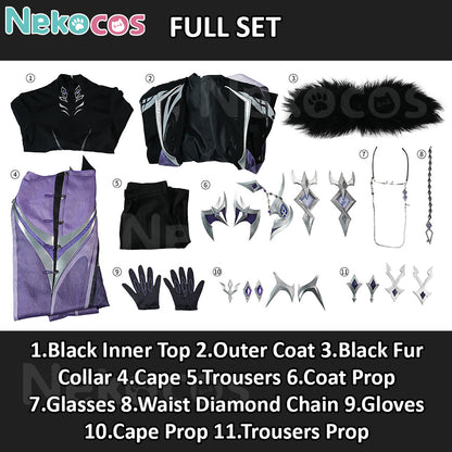 Genshin Impact Pantalone Cosplay Costume | Custom TailoredCostume,Game,Genshin Impact